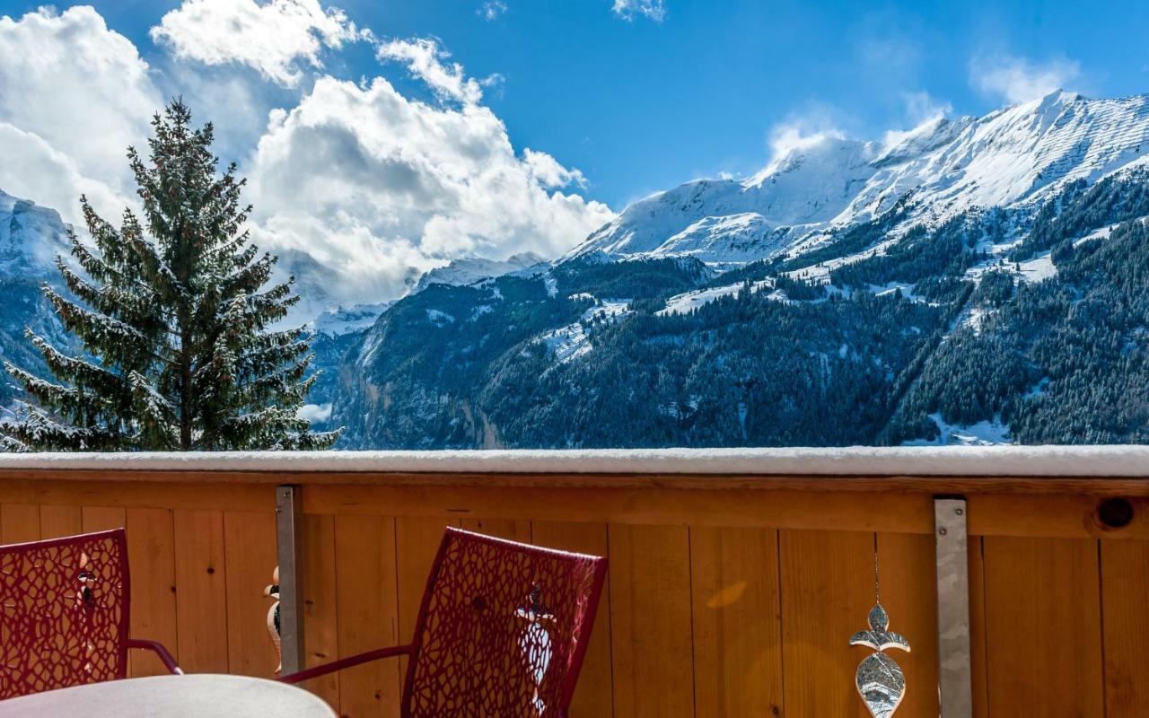 Holiday Flat #1, Chalet Aberot, Wengen, Switzerland Exterior photo